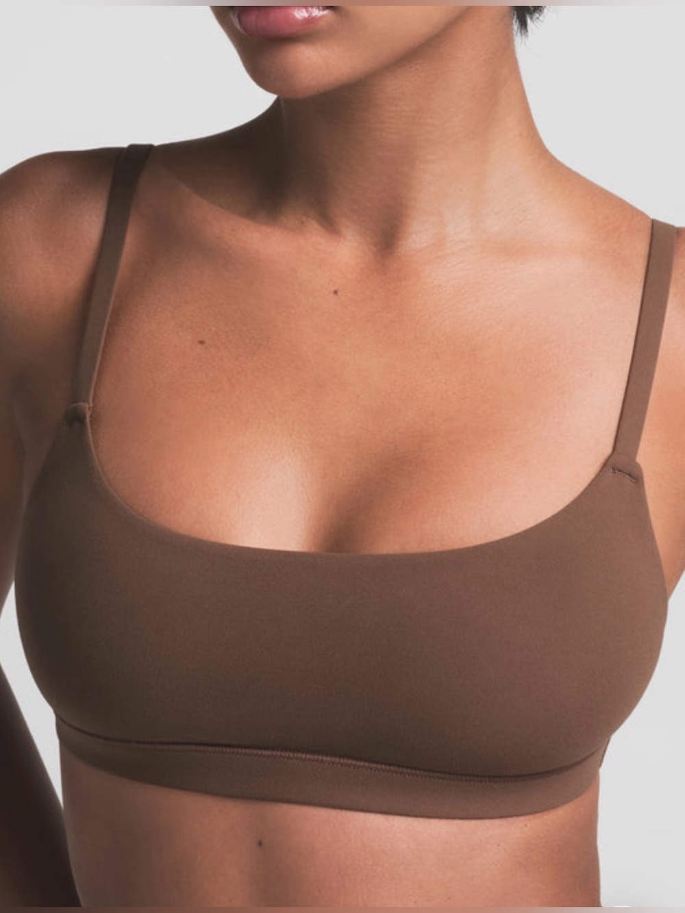 🤎 SKIMS Fits Everybody Scoop Neck Bralette | Jasper | M | NWT 🏷️